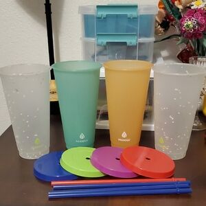 Manna Color Changing Drinkware Set with Lids